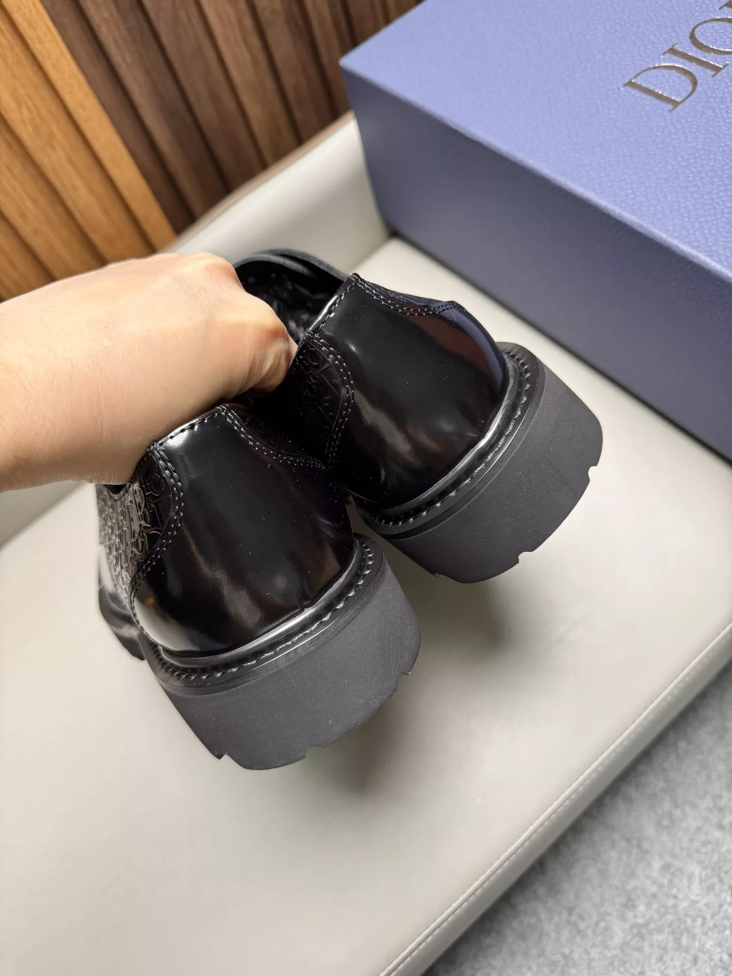디올 남성 비즈니스 캐주얼 가죽 구두 상세 이미지 5