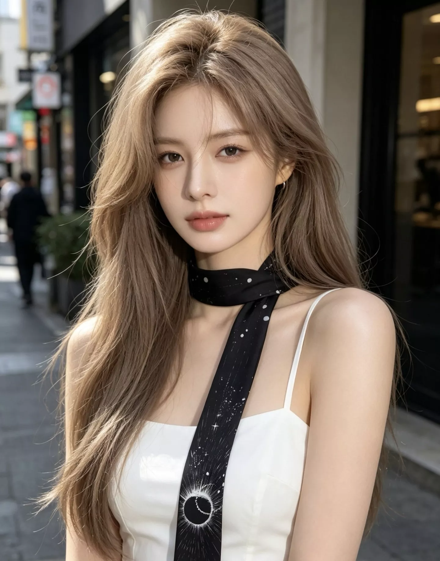 샤넬 별자리 실크 포인트 스카프 상세 이미지 15