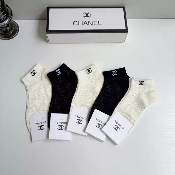 샤넬 클래식 더블씨 로고 보트 삭스