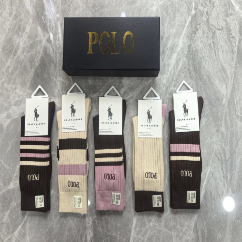 랄프로렌 클래식 자수 중장목 삭스 세트