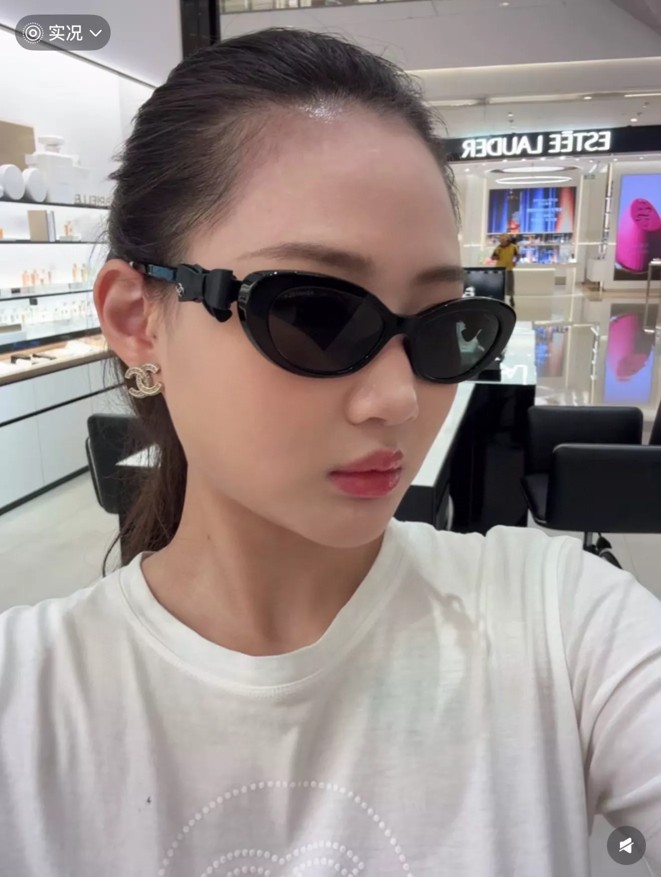 샤넬 리본 장식 캣아이 선글라스 상세 이미지 55