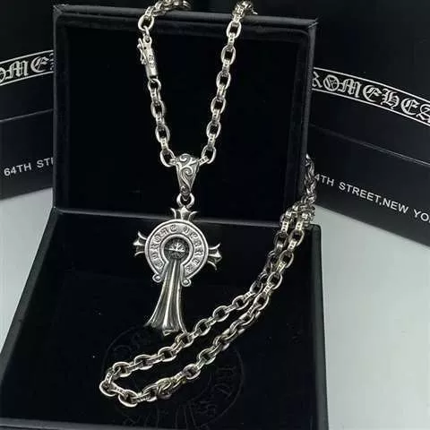 크롬하츠 펑크 십자가 포인트 빈티지 체인 장식 상세 이미지 3