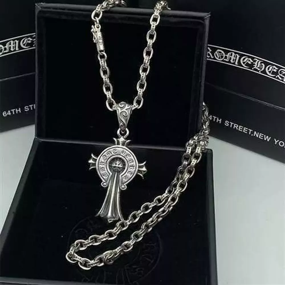 크롬하츠 펑크 십자가 포인트 빈티지 체인 장식