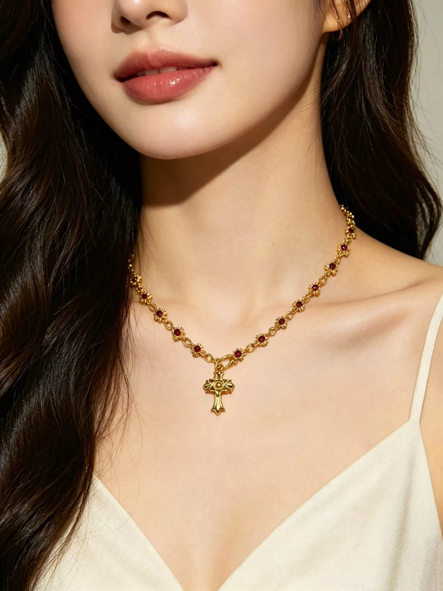 크롬하츠 빈티지 크로스 펜던트 체인 액세서리 상세 이미지 9