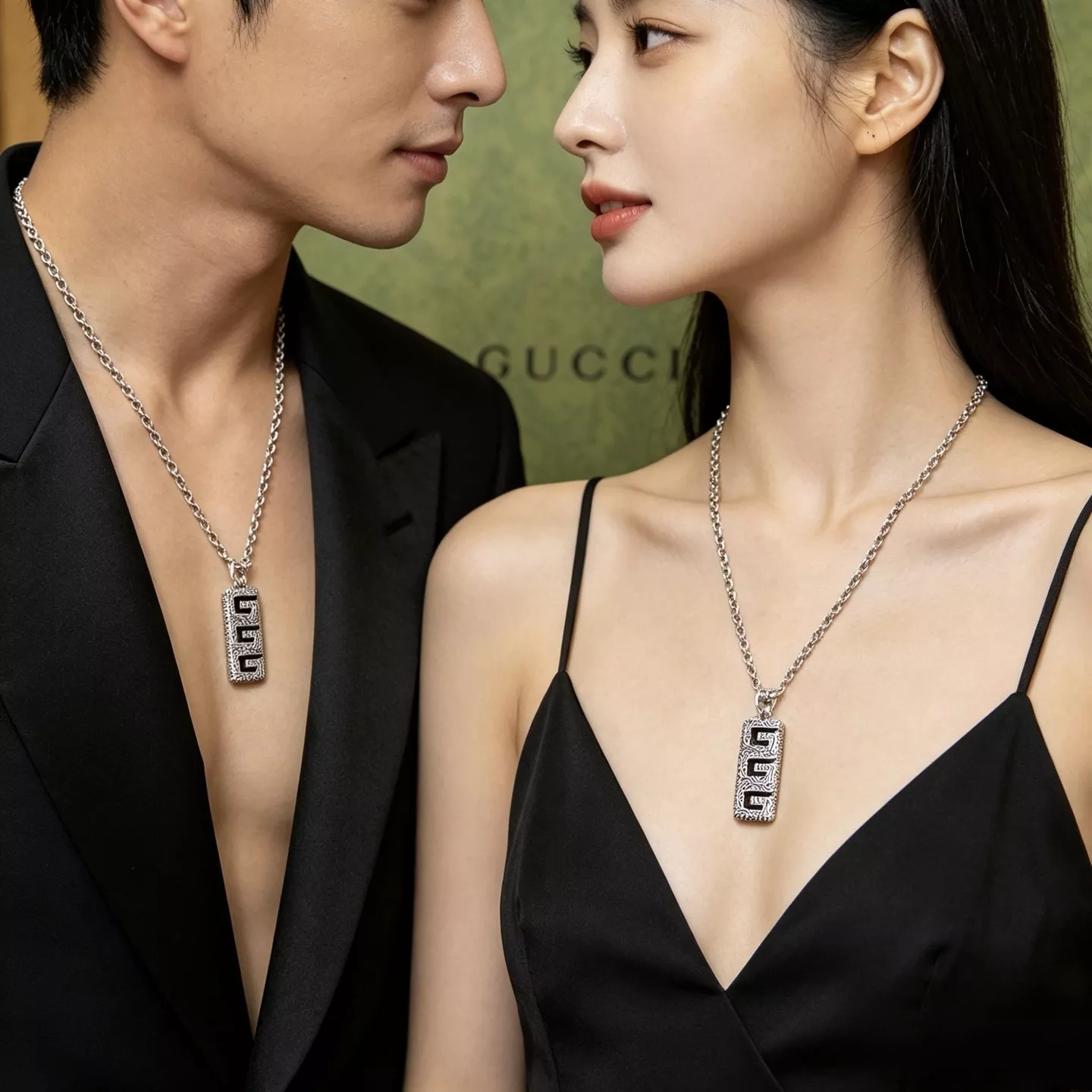 구찌 더블지 체인 장식 목걸이 상세 이미지 3