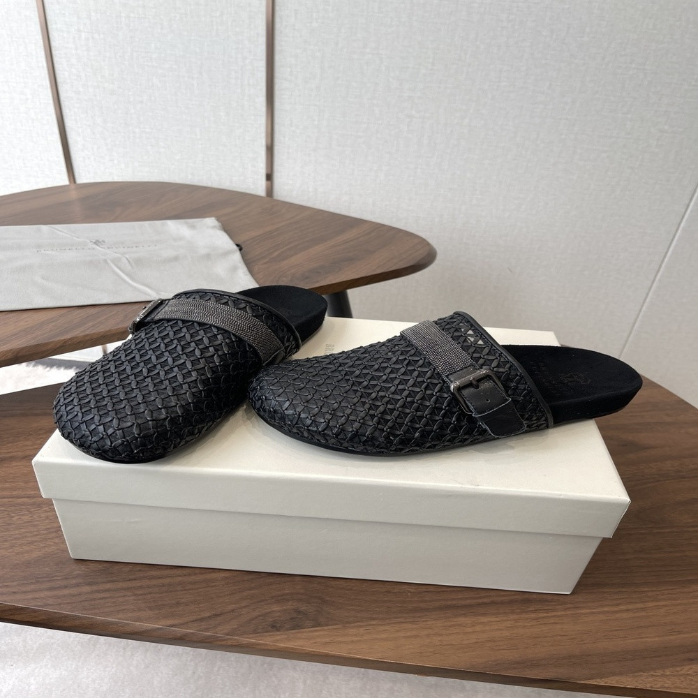 브루넬로쿠치넬리 비즈 체인 포인트 버클 슬라이드