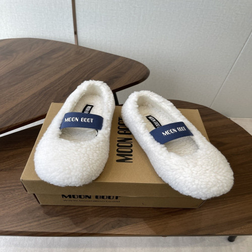 문부츠 양털 퍼안감 슬립온 슈즈
