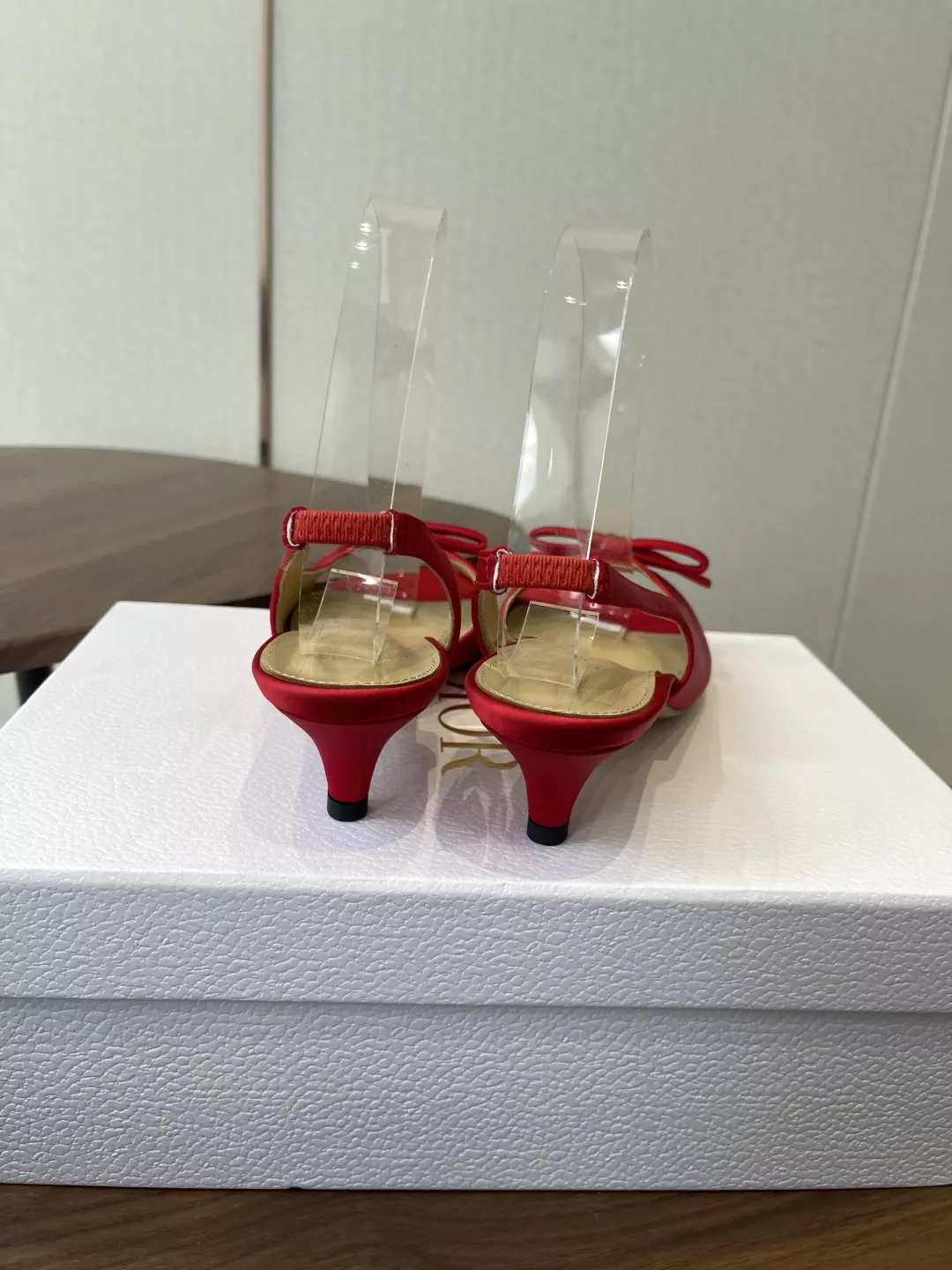 디올 미스 디올 리본 장식 오픈토 슬라이드 상세 이미지 8