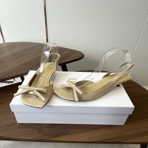 디올 미스 디올 보우 장식 오픈토 슬리퍼