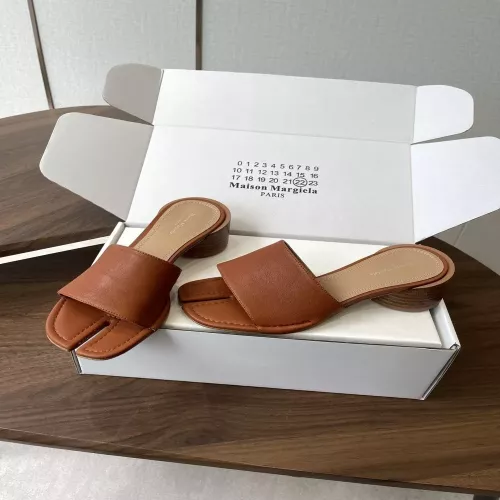 메종마르지엘라 타비 분리토 가죽 오픈 슬리퍼