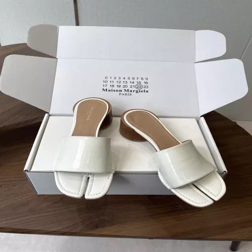 메종마르지엘라 타비 분리토 양가죽 슬라이드
