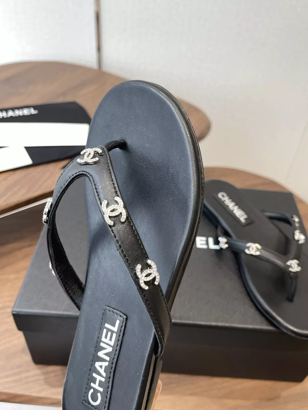 샤넬 더블씨 장식 플립플랍 상세 이미지 6