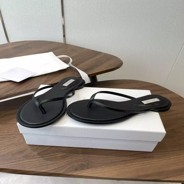 더로우 양가죽 비치 플립플랍