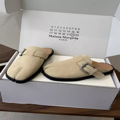 메종마르지엘라 타비 버클 포인트 스웨이드 뮬