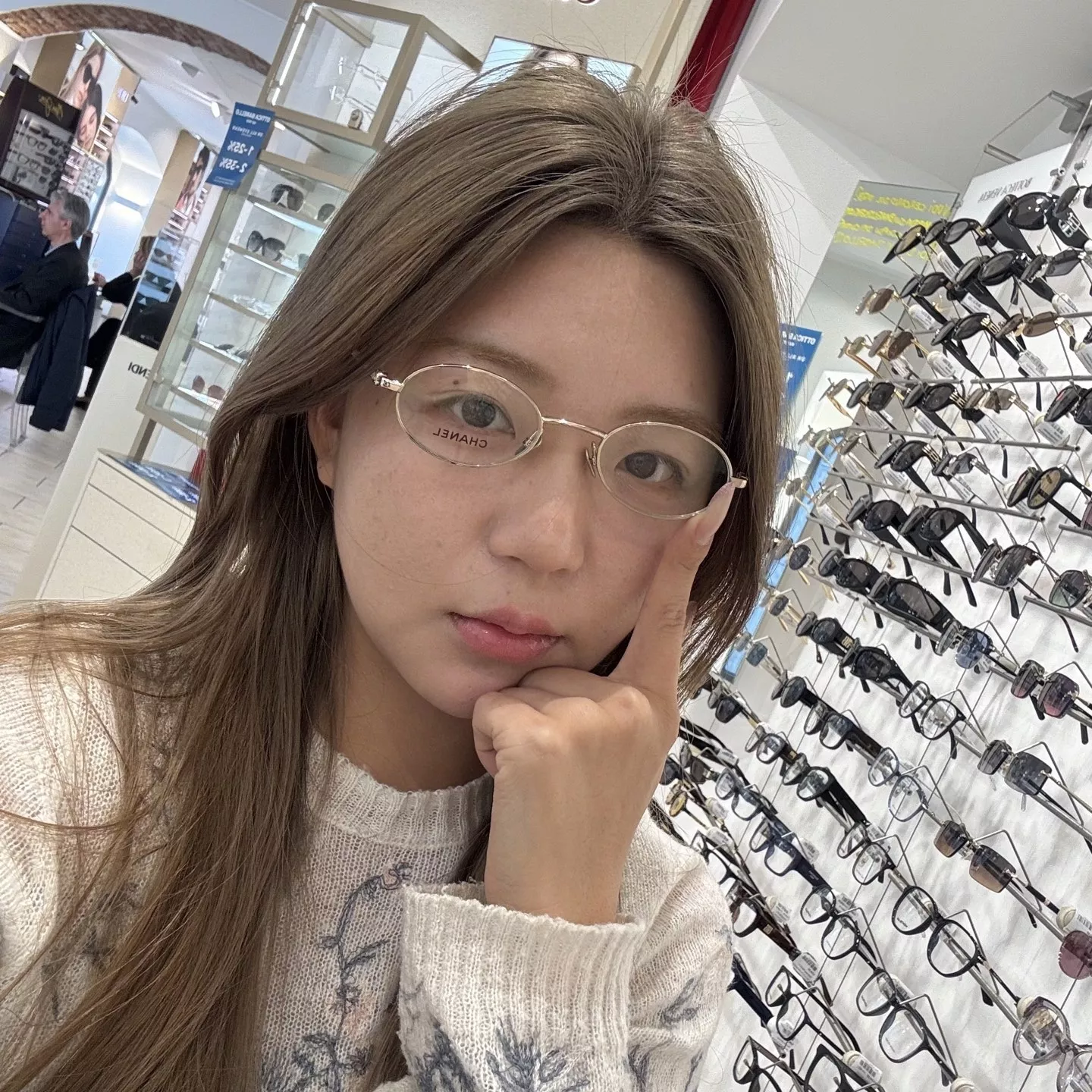 샤넬 클래식 진주 장식 메탈 안경테 상세 이미지 70