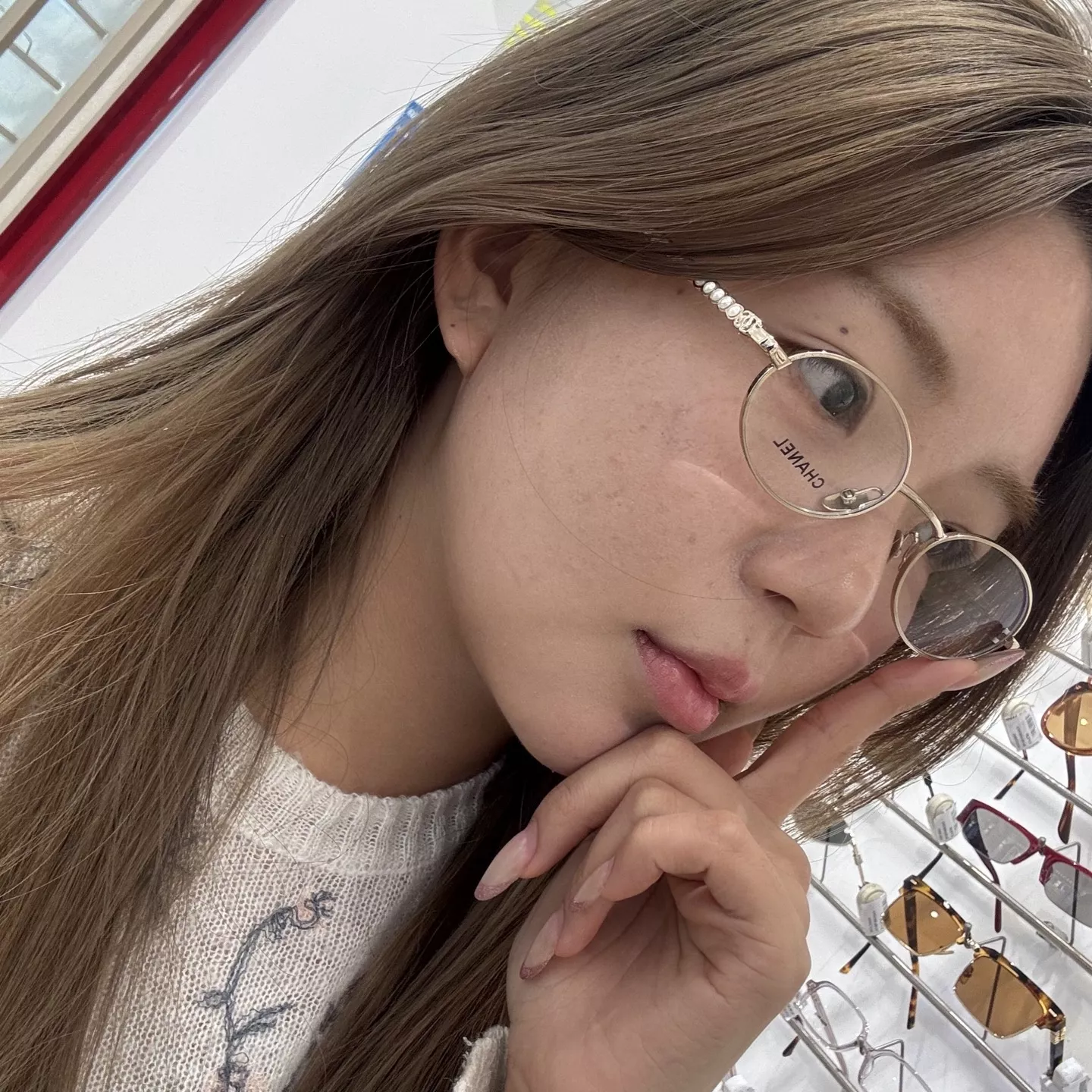 샤넬 클래식 진주 장식 메탈 안경테 상세 이미지 68