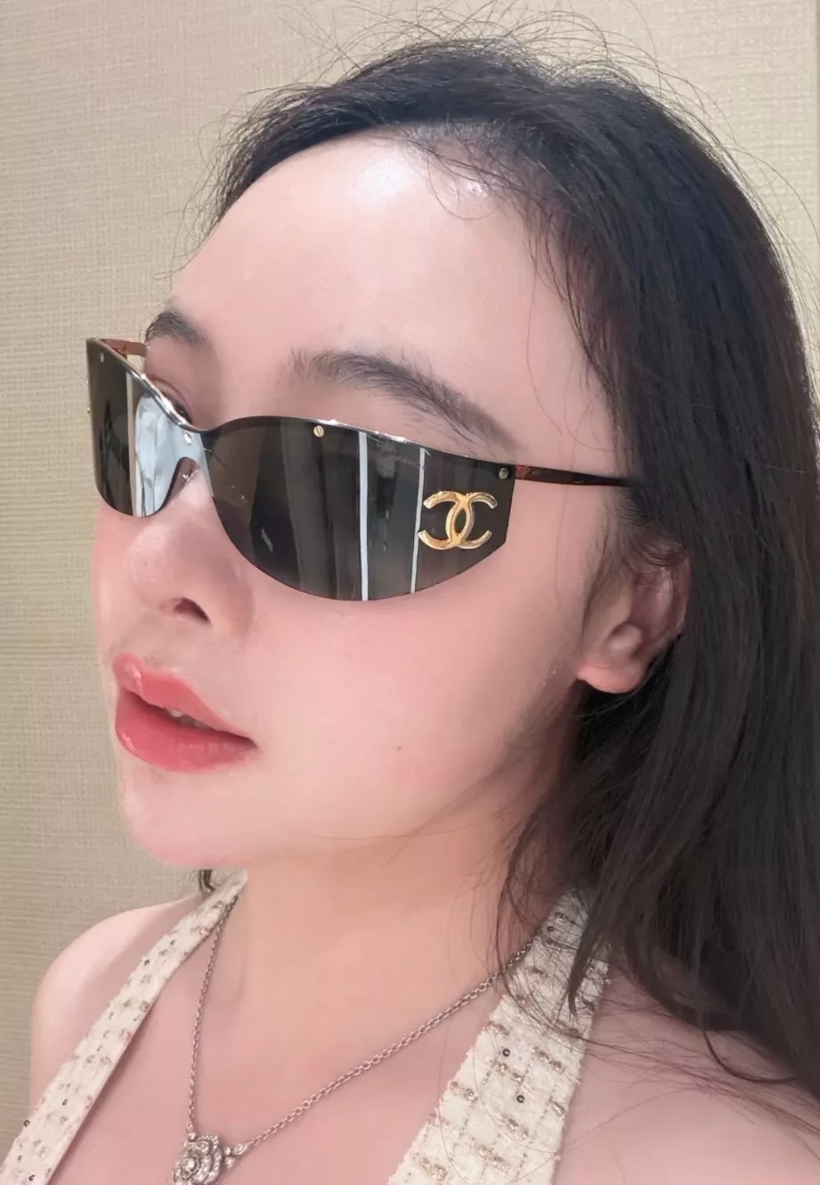 샤넬 프렌치 감성의 무테 고글형 선글라스 상세 이미지 75