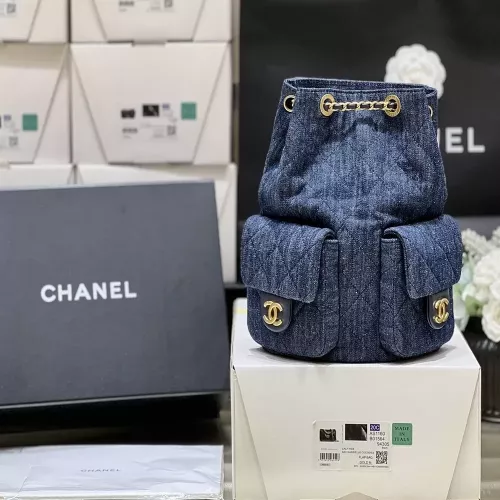 샤넬 더블 포켓 데님 체인 가방