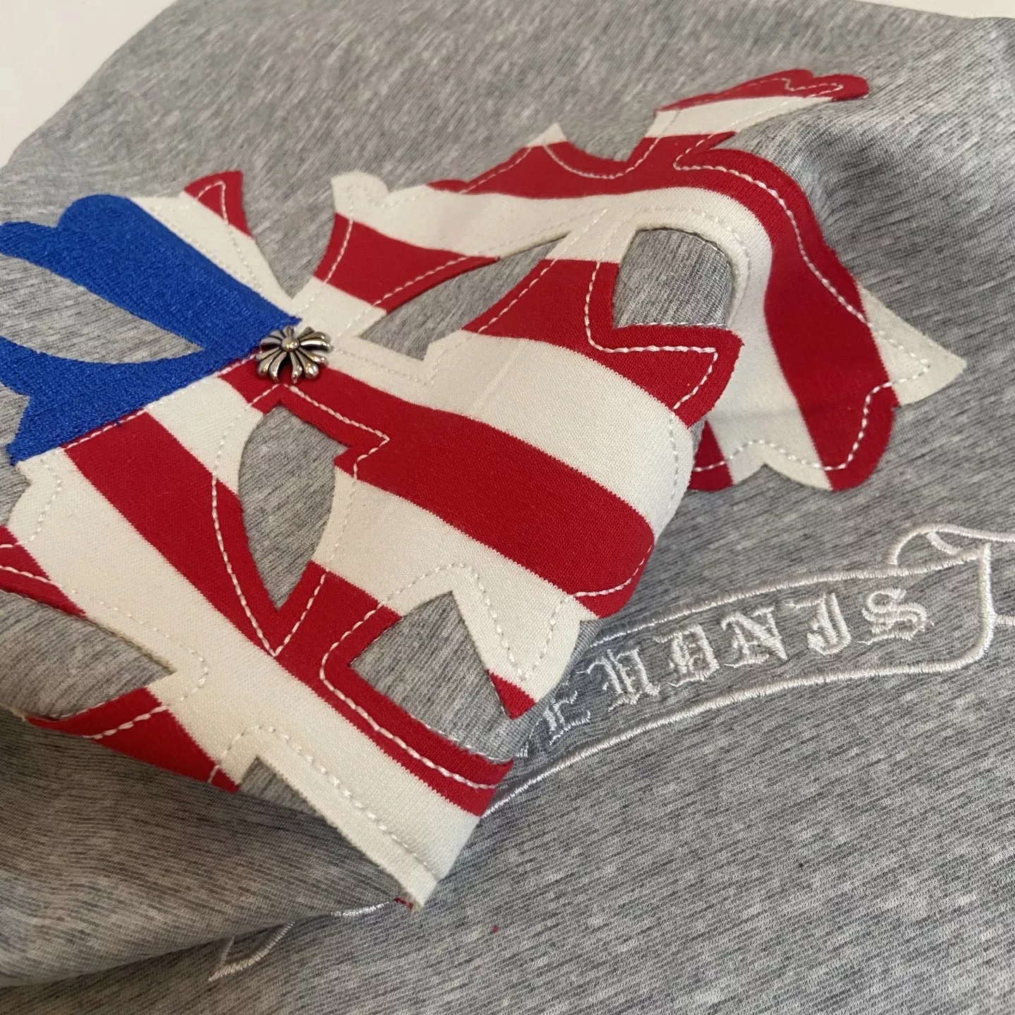 크롬하츠 크로스 프린트 반소매 상하복 상세 이미지 9