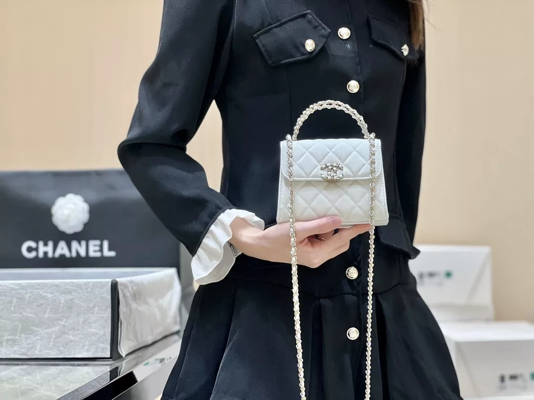 샤넬 켈리 스타일 탑핸들 체인 백 상세 이미지 18