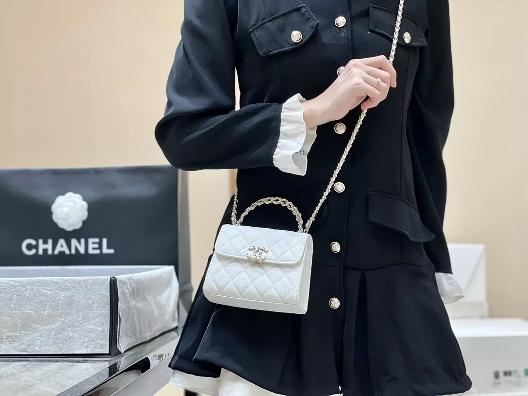 샤넬 켈리 스타일 탑핸들 체인 백 상세 이미지 22