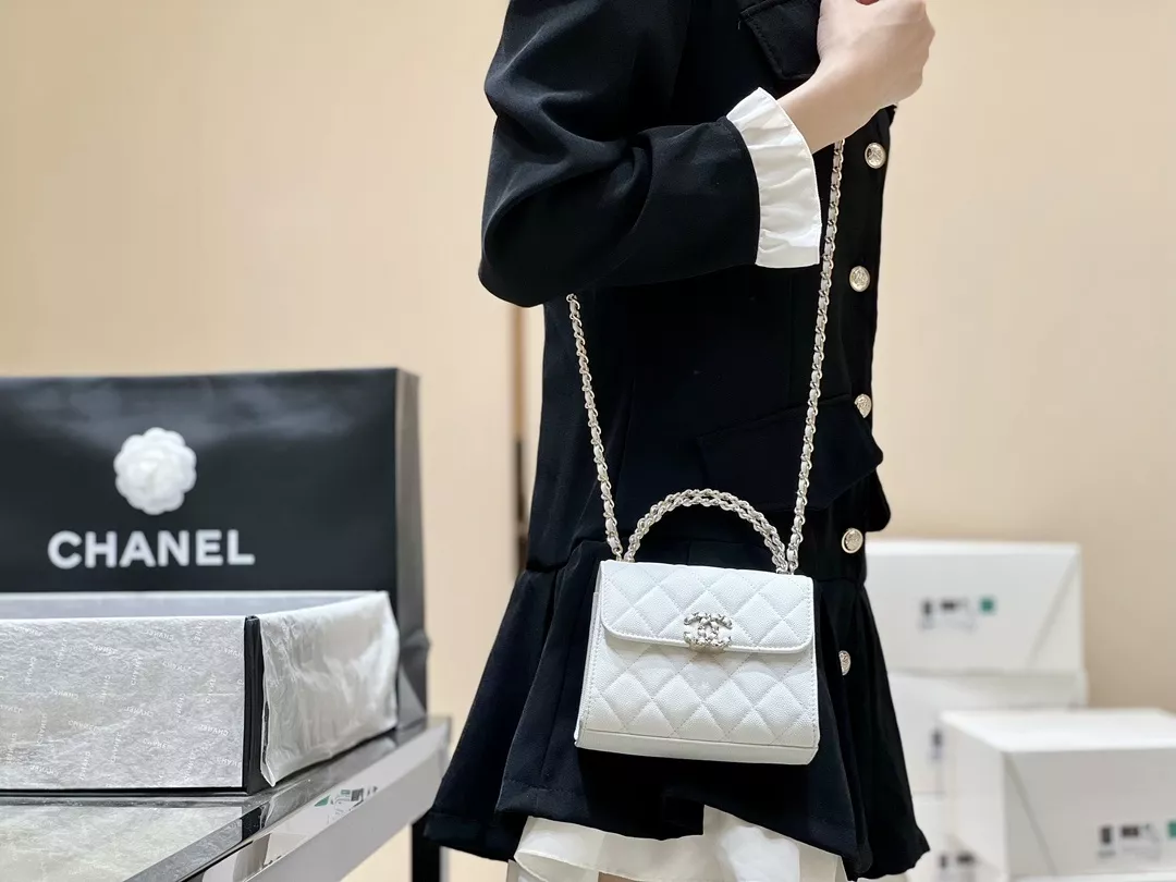 샤넬 켈리 스타일 탑핸들 체인 백 상세 이미지 21