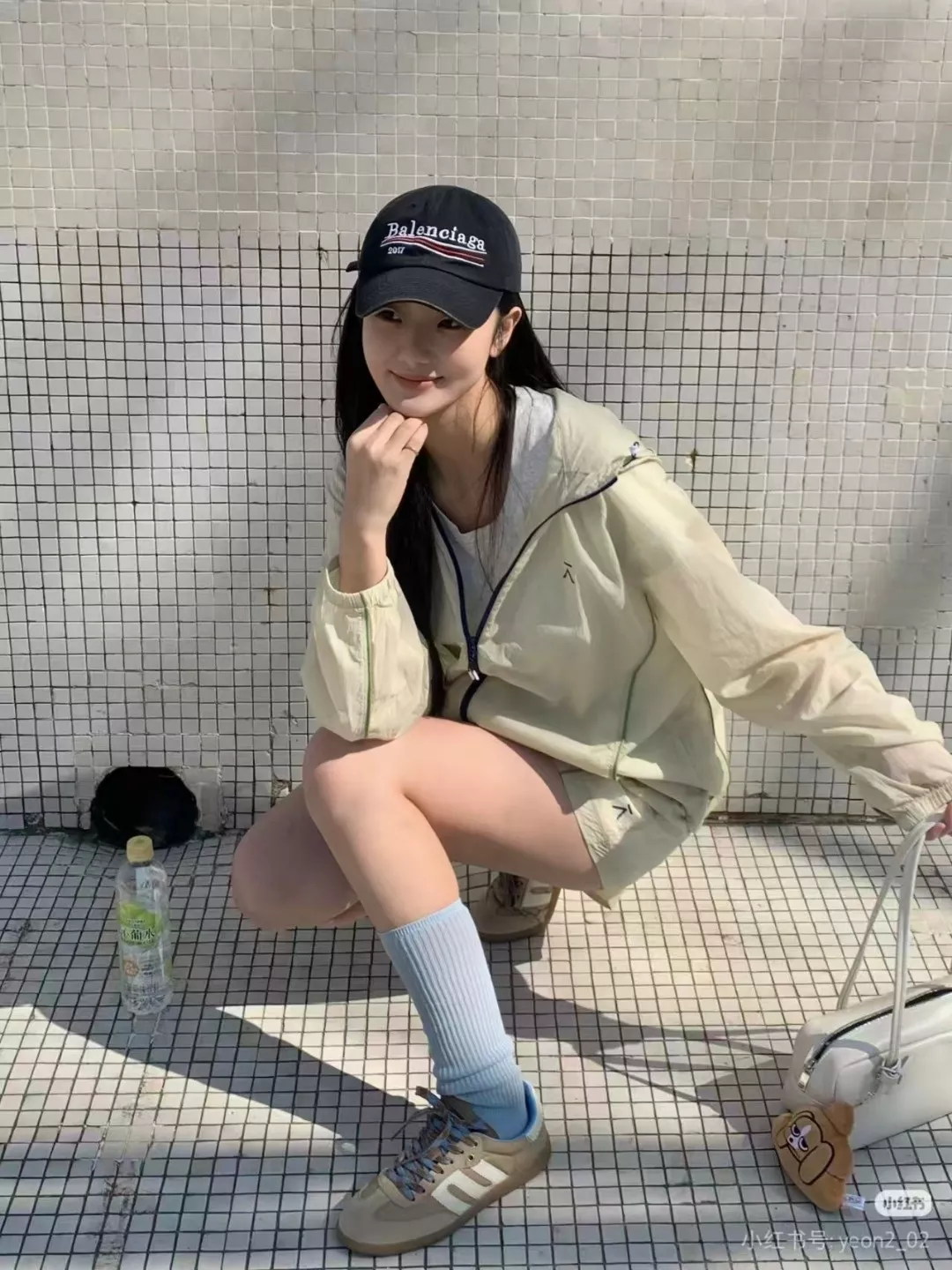 발렌시아가 워싱 디스트로이드 자수 캡 상세 이미지 21