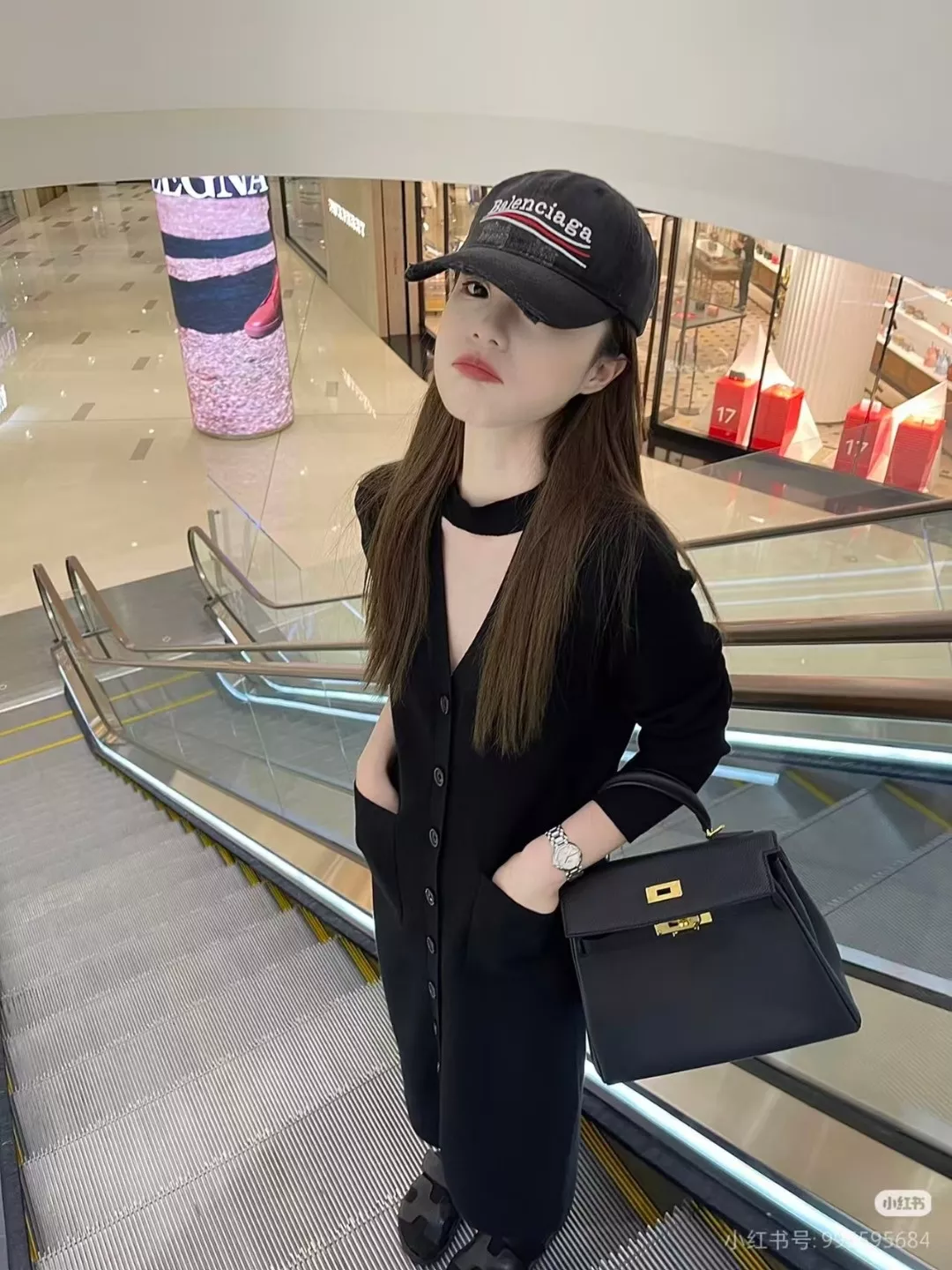 발렌시아가 워싱 디스트로이드 자수 캡 상세 이미지 19