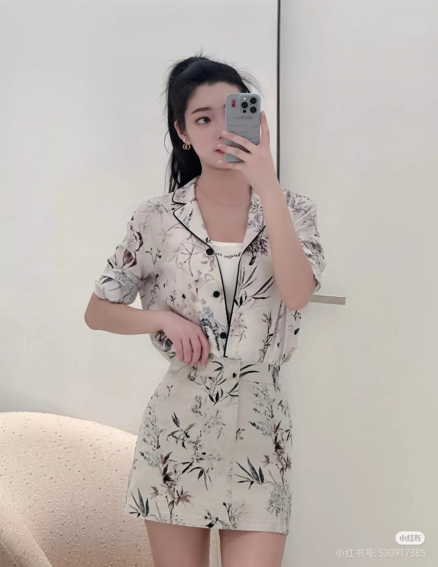 디올 밀레피오리 홈웨어 투피스 상세 이미지 35