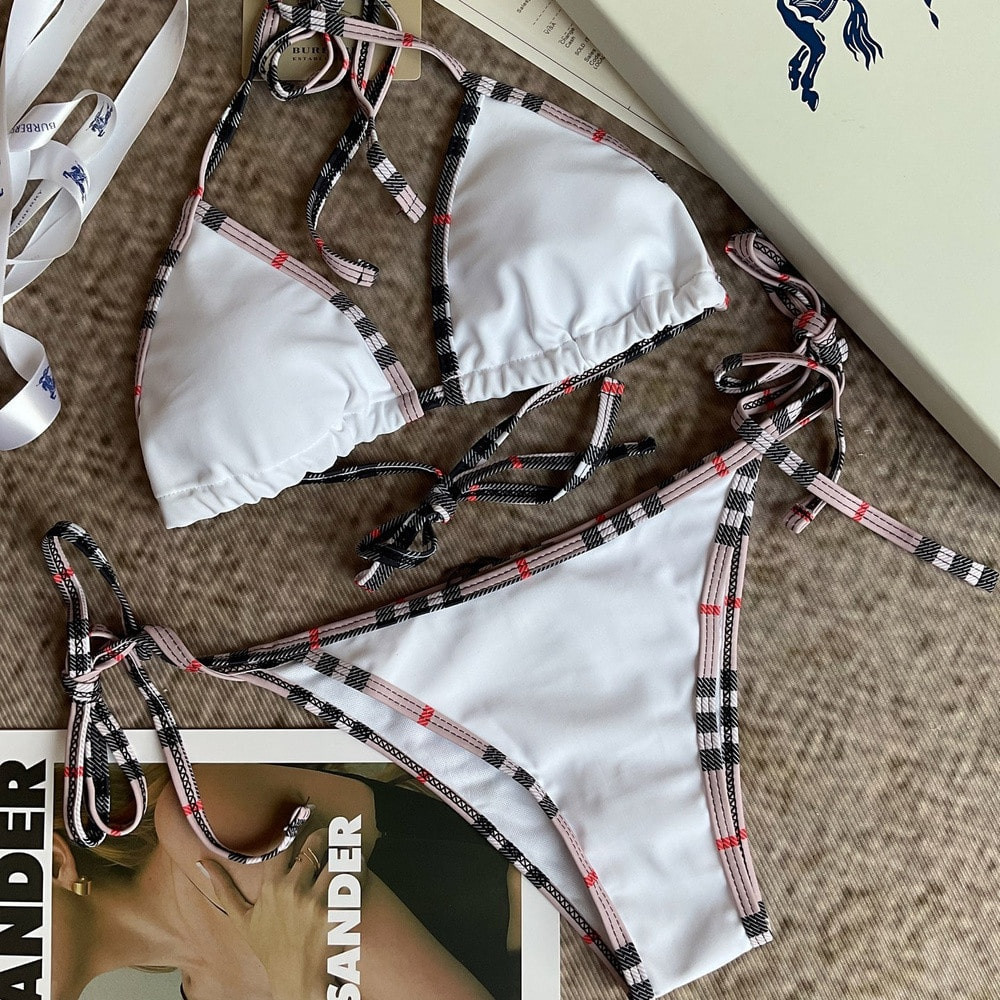 버버리 체크 포인트 분리형 스윔웨어