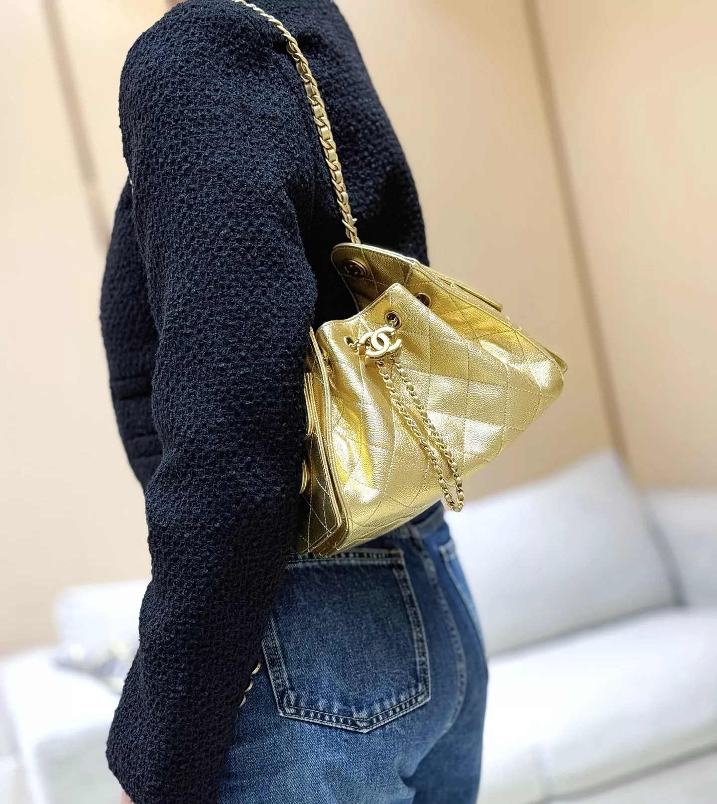 샤넬 퀼팅 체인 복조리 백 상세 이미지 26