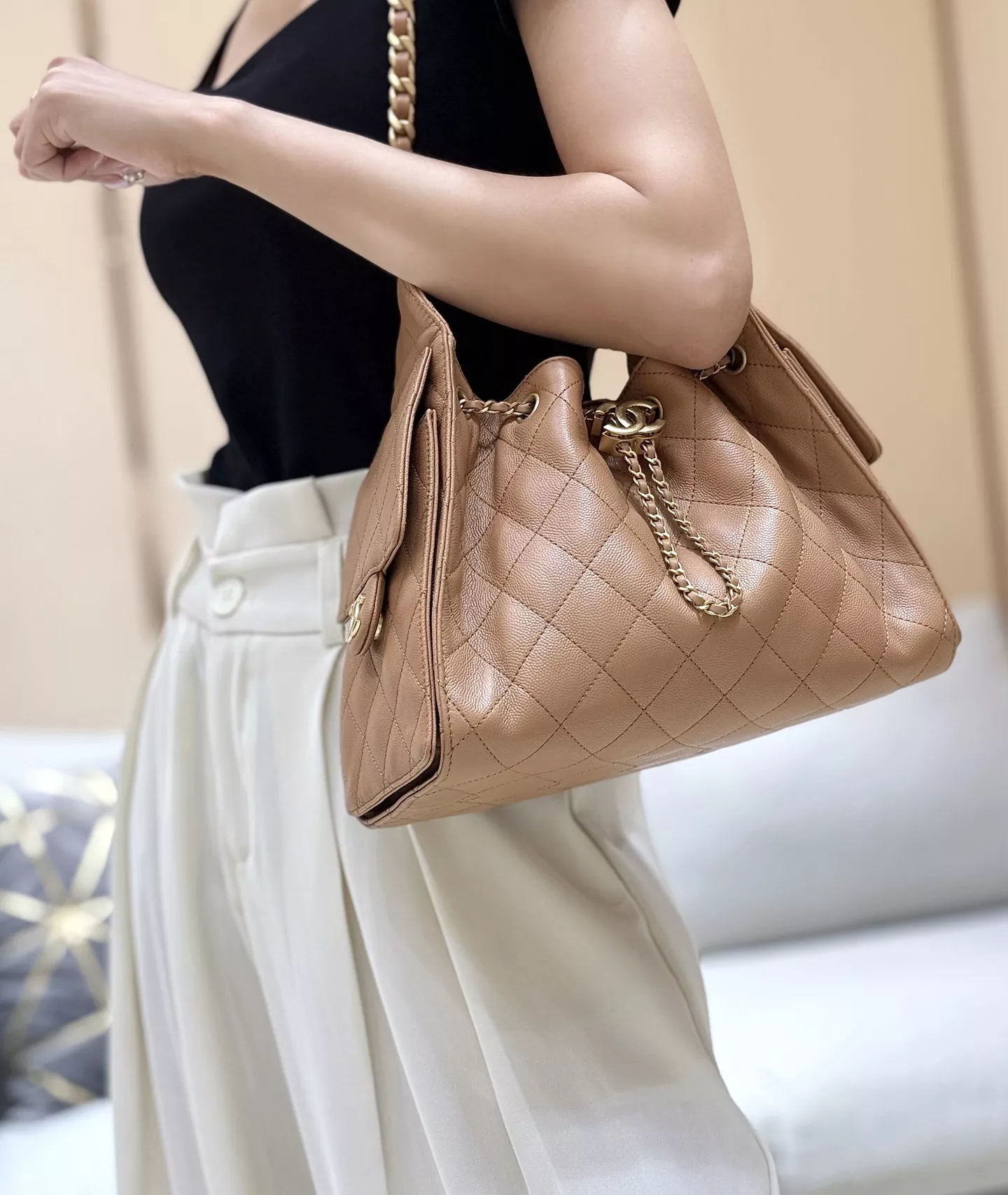 샤넬 퀼팅 체인 포인트 데일리 백 상세 이미지 27