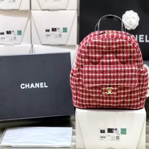 샤넬 제니 착용 트위드 백팩