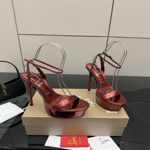 크리스찬루부탱 레드 솔 스트랩 하이힐