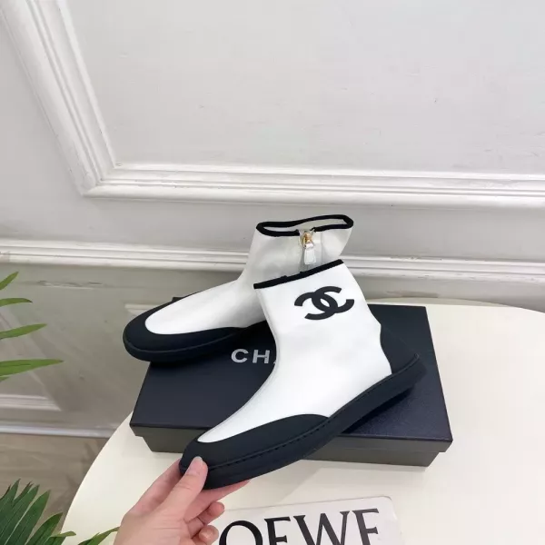 샤넬 더블 씨 탄력 숏부츠