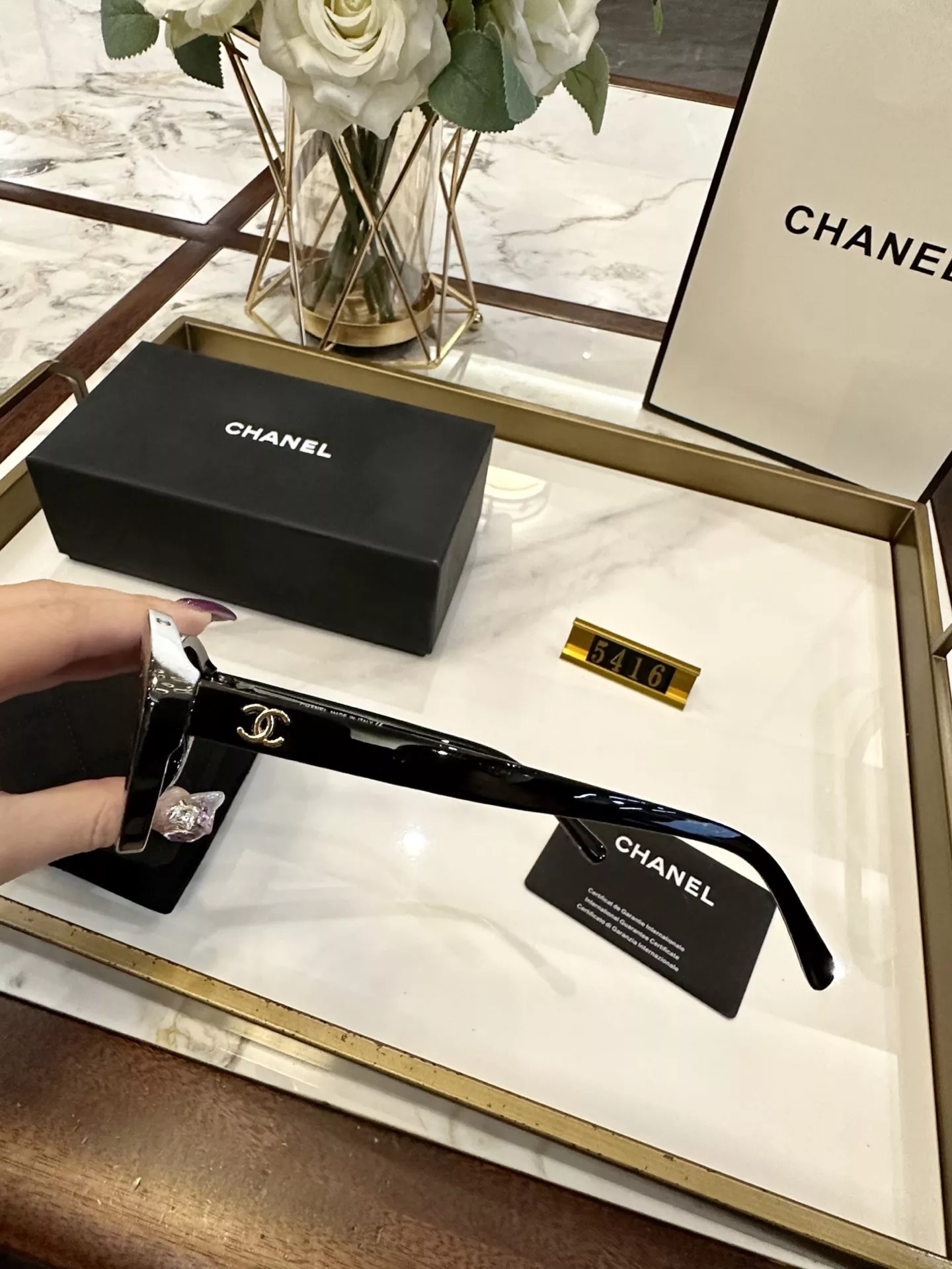샤넬 클래식 블랙 아이웨어 상세 이미지 8