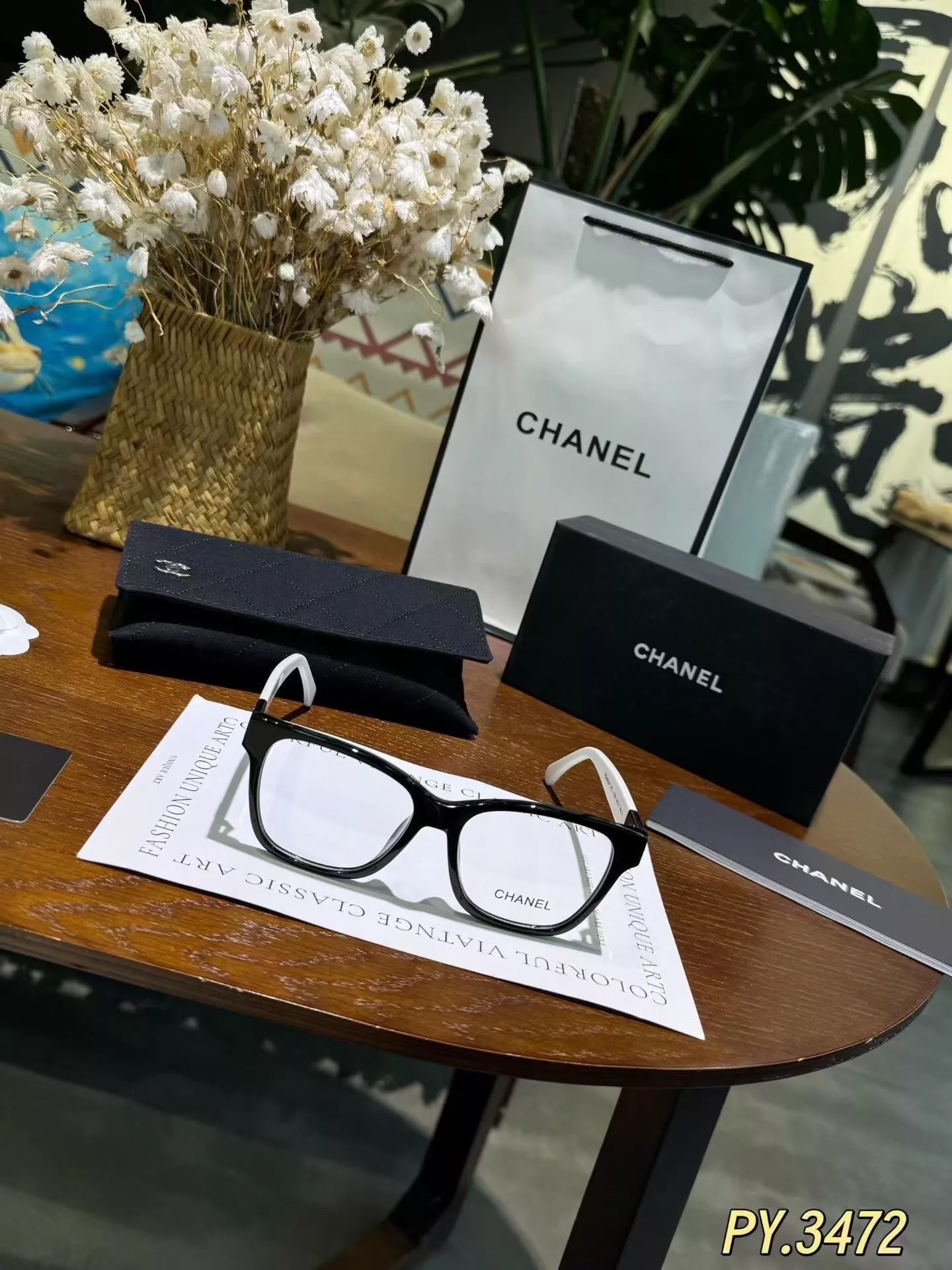 샤넬 고급 나일론 블루라이트 차단 안경 상세 이미지 4