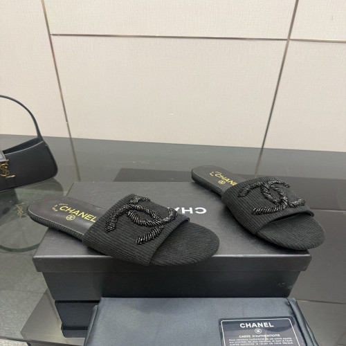 샤넬 더블씨 체인 포인트 썸머 슈즈