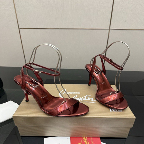 크리스찬루부탱 레드솔 스트랩 하이힐 슈즈