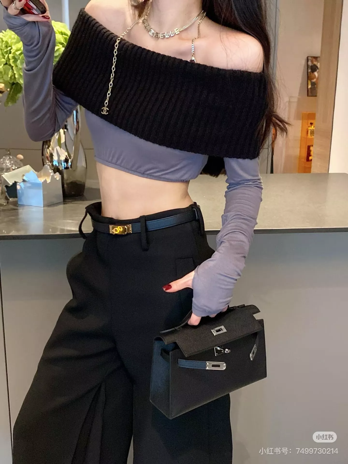 에르메스 켈리 스타일 미니 체인백 상세 이미지 10