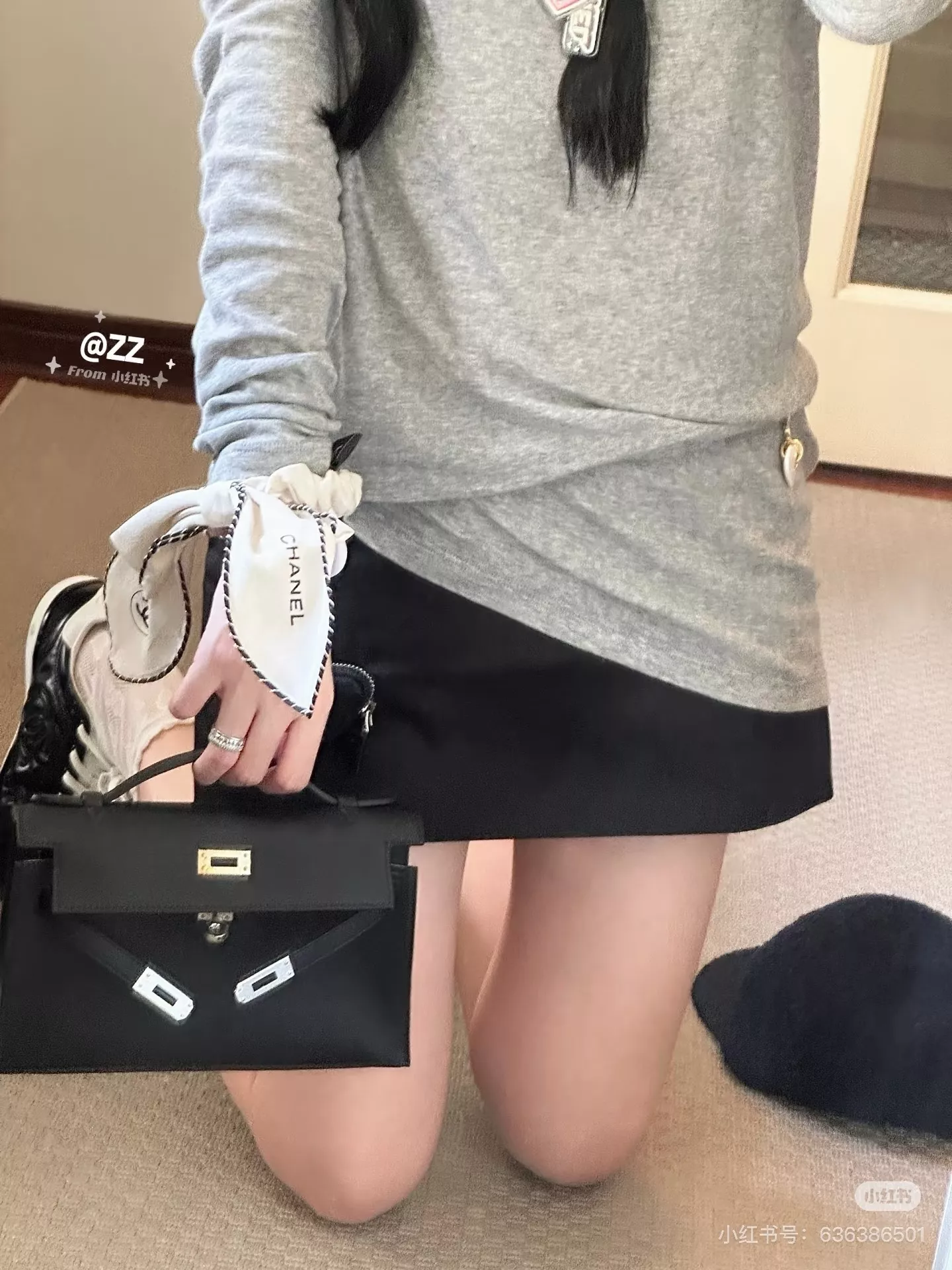 에르메스 켈리 스타일 미니 체인백 상세 이미지 12