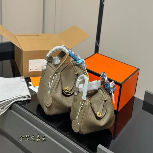 에르메스 린디 금장 토트 스타일 백