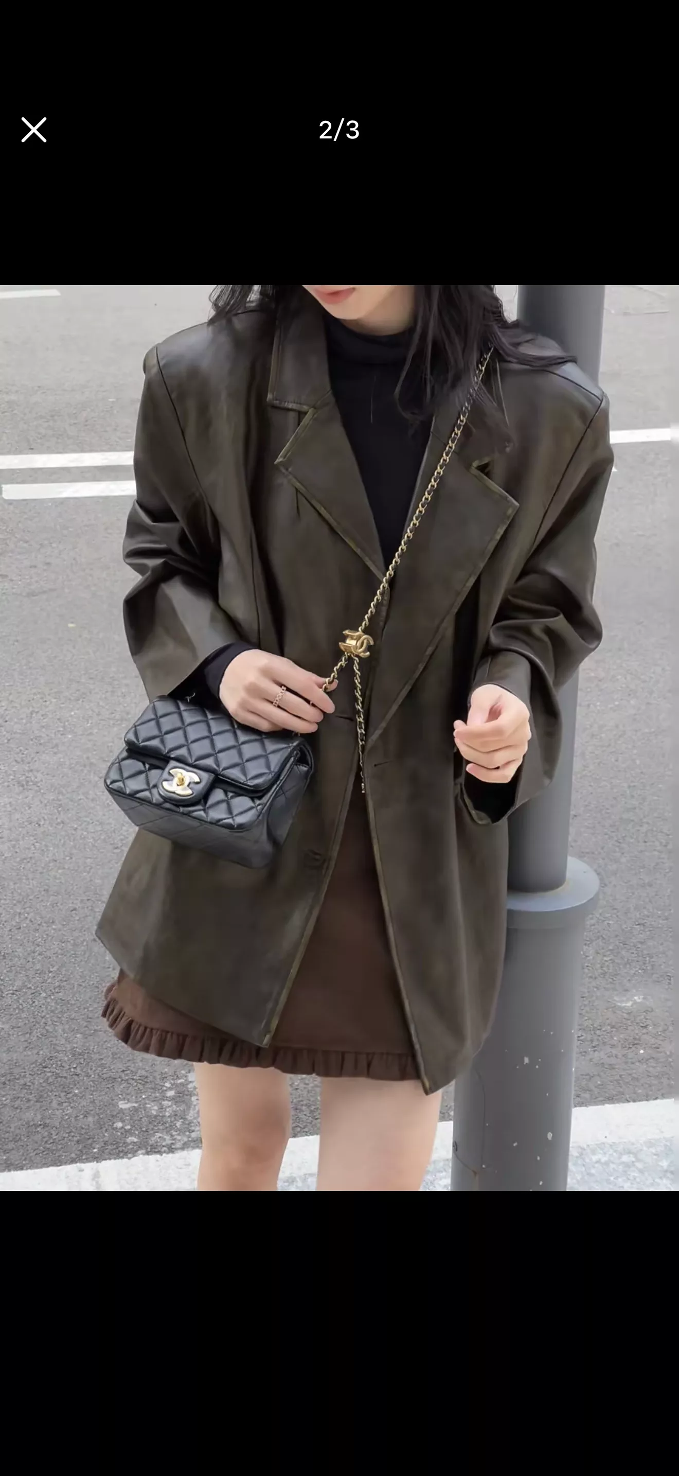 샤넬 더블 씨 메탈 볼 체인 백 상세 이미지 11