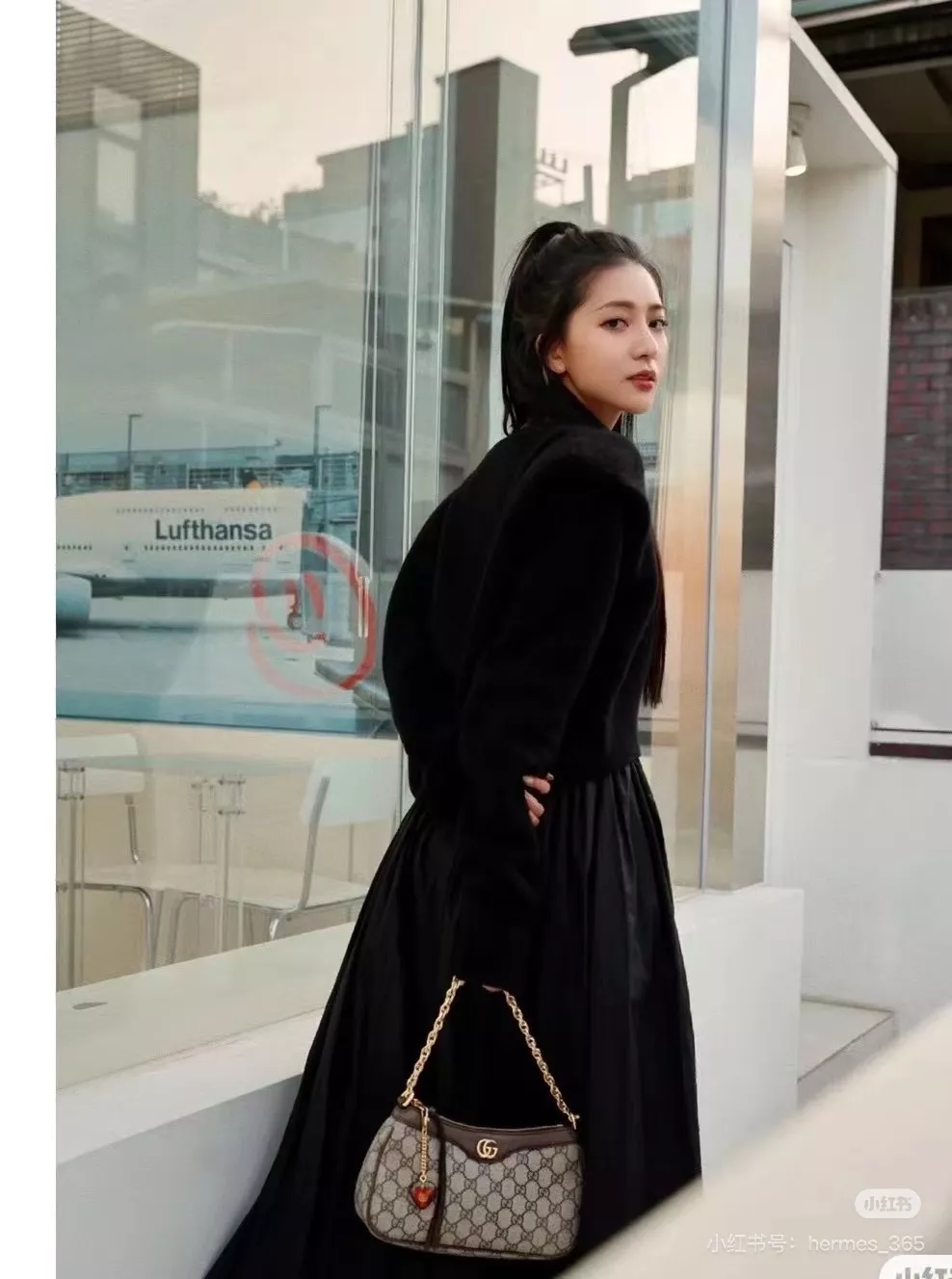 구찌 오피디아 라인 레트로 패턴 겨드랑이 가방 상세 이미지 10