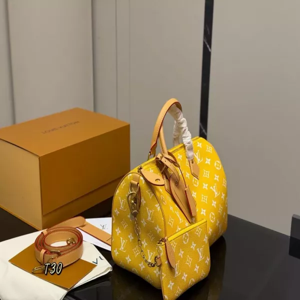 루이비통 옐로우 모노그램 스피디 스타일 백