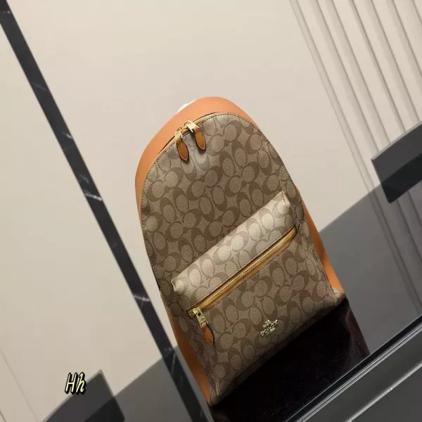 코치 더블 지퍼 남성용 백팩