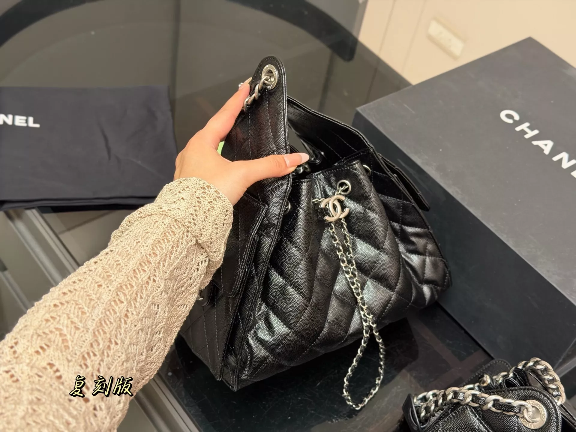 샤넬 퀼팅 체인 숄더 스타일 백 상세 이미지 5