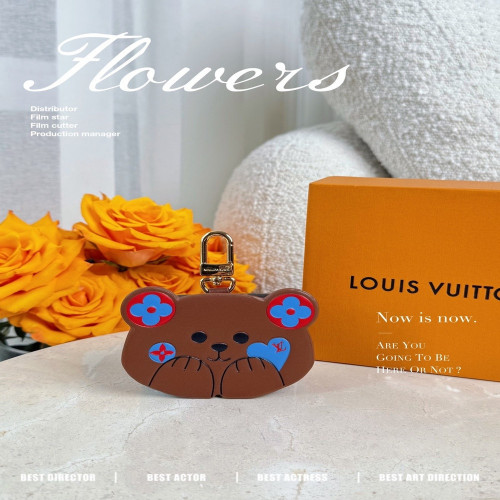 루이비통 곰돌이 이어폰 파우치 참