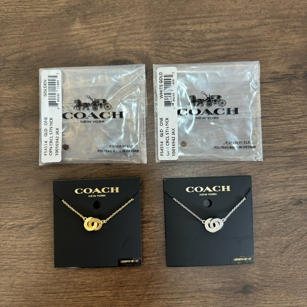 코치 더블 링 체인 주얼리
