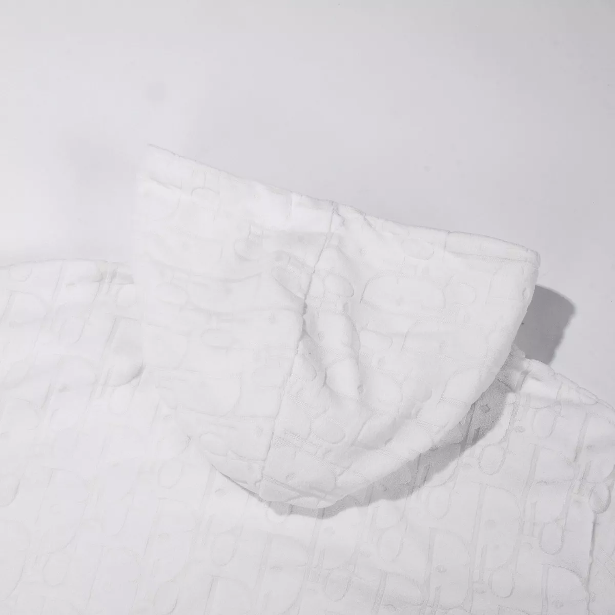 디올 CD 자카드 타월 원단 후드 상의 상세 이미지 4